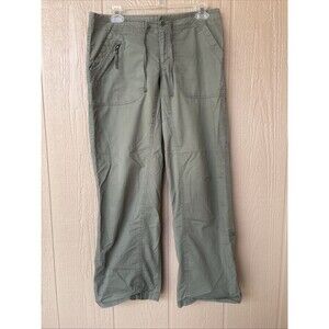 L.L. Bean Vintage Hiking Pants Army Green Sz 8 Convertible